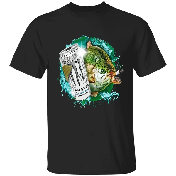 Dope Ass Fish Smoking Monster Energy Drink Meme Shirt