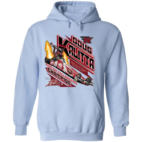 Doug Kalitta Top Fuel Dragster Champion Car Racing Graphic Hoodie - Image 4