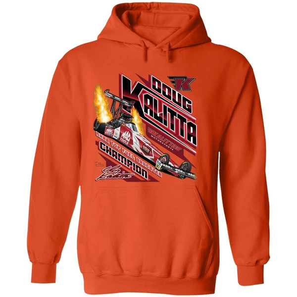 Doug Kalitta Top Fuel Dragster Champion Car Racing Graphic Hoodie - Image 6