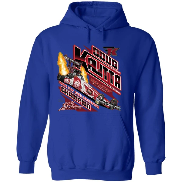 Doug Kalitta Top Fuel Dragster Champion Car Racing Graphic Hoodie - Image 7