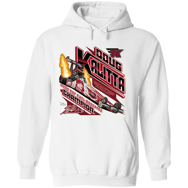 Doug Kalitta Top Fuel Dragster Champion Car Racing Graphic Hoodie - Image 8
