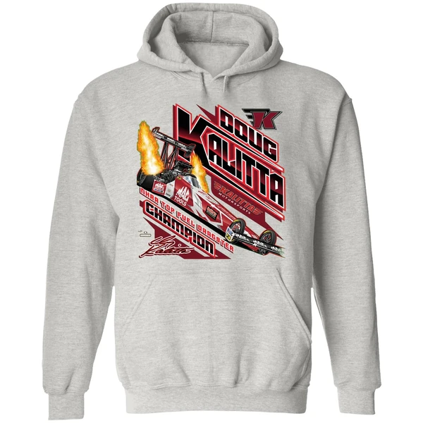 Doug Kalitta Top Fuel Dragster Champion Car Racing Graphic Hoodie - Image 9