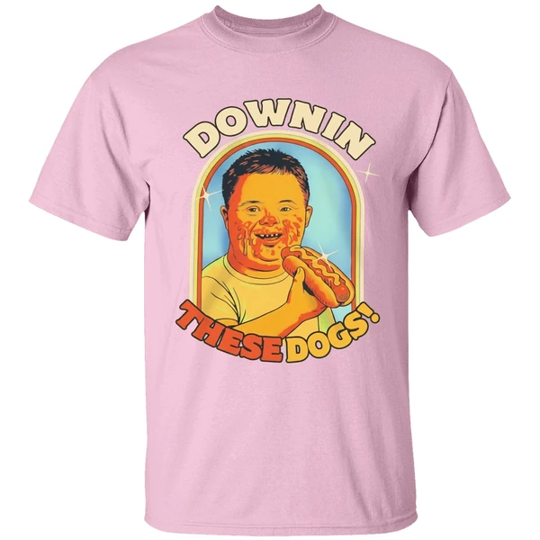 Downin These Hot Dogs Down Syndrome Shirt - Image 2