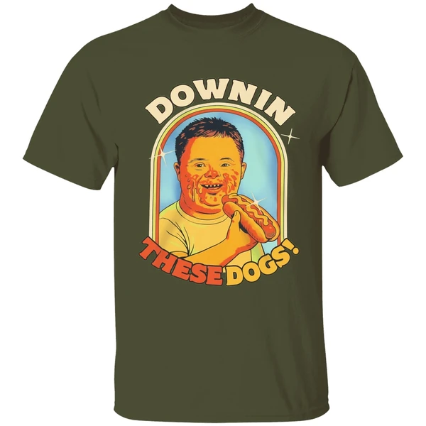 Downin These Hot Dogs Down Syndrome Shirt - Image 3