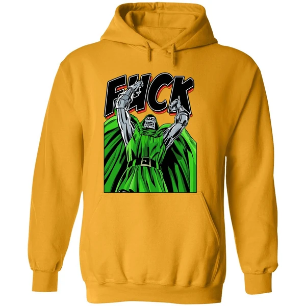 Dr Doom Fuck Comic Hoodie