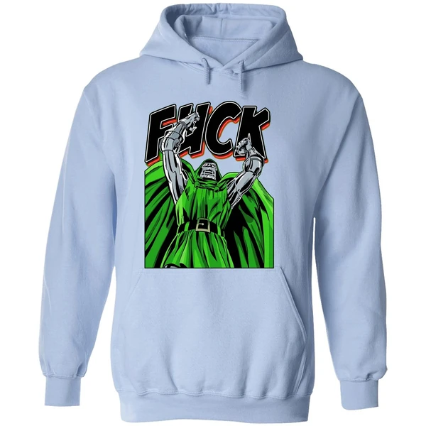 Dr Doom Fuck Comic Hoodie - Image 4
