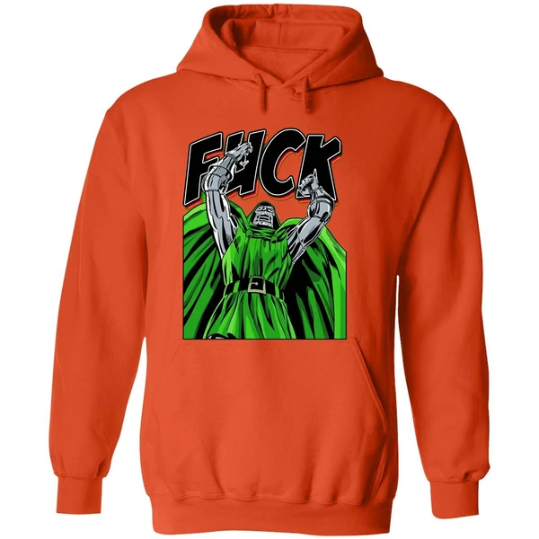 Dr Doom Fuck Comic Hoodie - Image 6