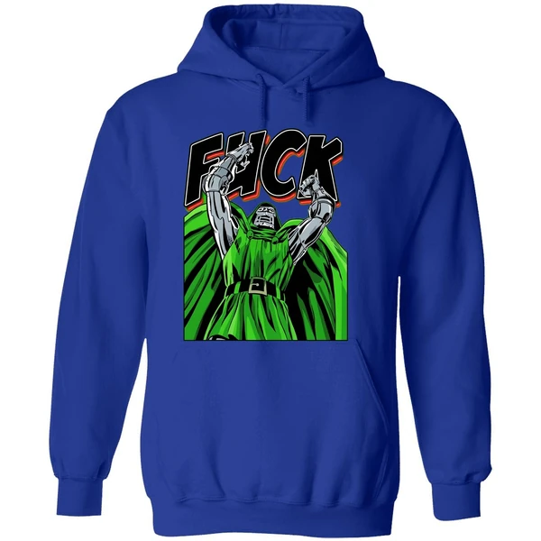 Dr Doom Fuck Comic Hoodie - Image 7