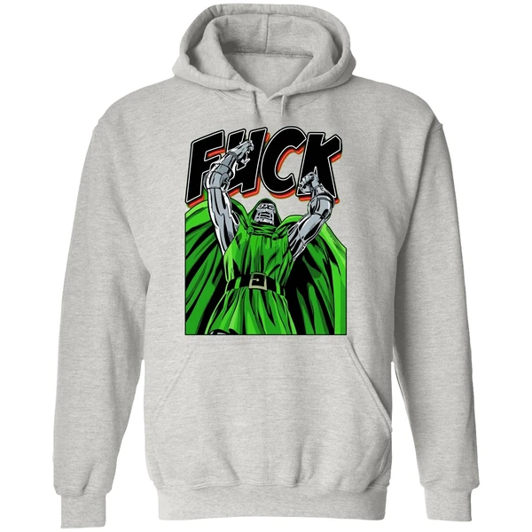 Dr Doom Fuck Comic Hoodie - Image 9