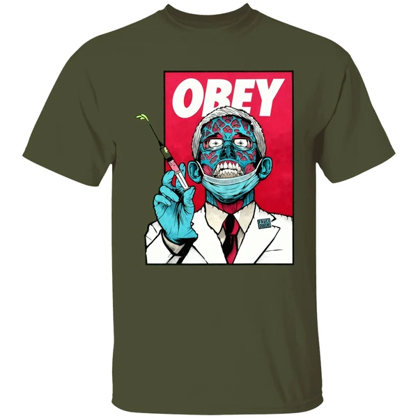 Dr Fauci Zombie Obey Shirt - Image 3