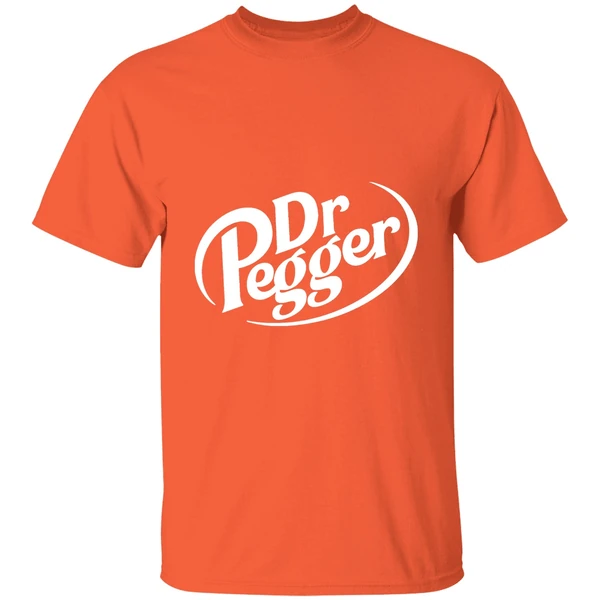 dr pegger dr pepper shirt orange