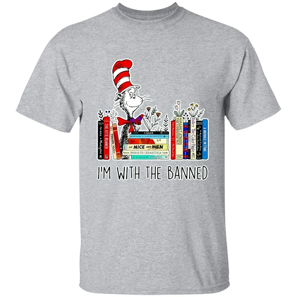 Dr Seuss Im With The Banned Books 2023 Shirt - Image 8
