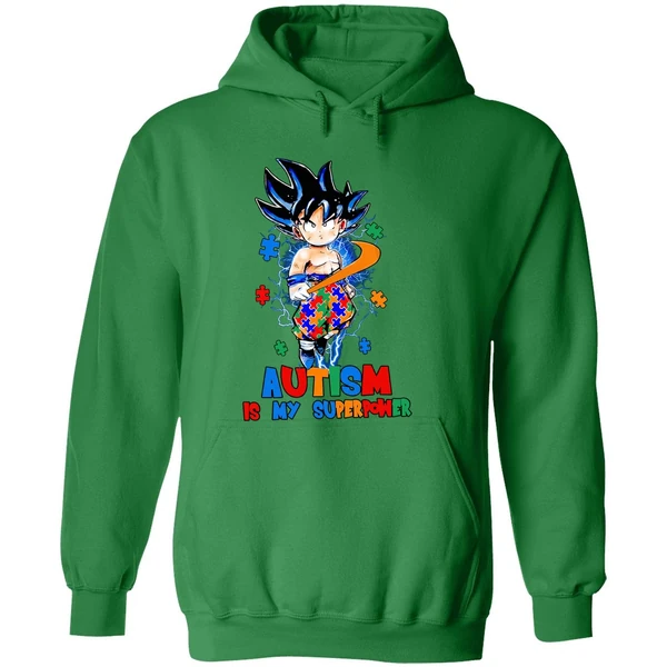 Dragon Ball Son Goku Autism Is My Superpower Hoodie - Image 2