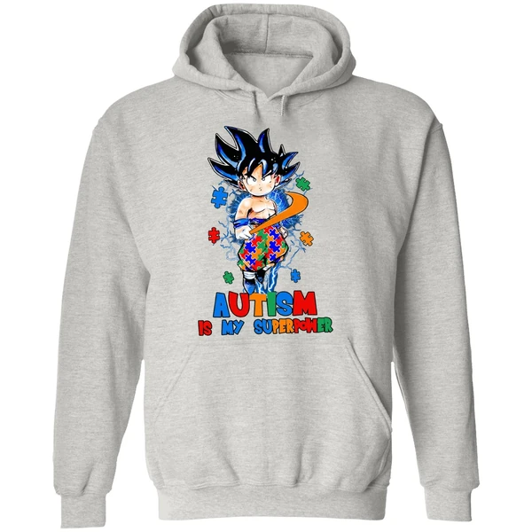 Dragon Ball Son Goku Autism Is My Superpower Hoodie - Image 9