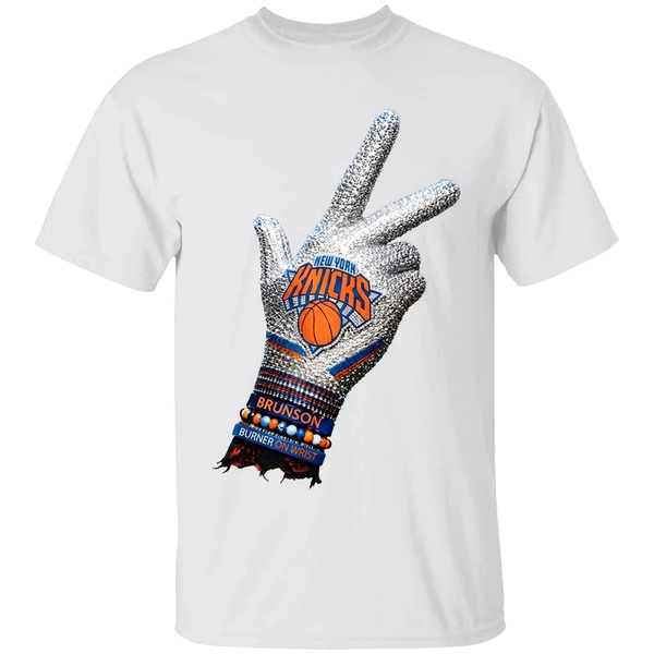 Drake Iceman Jalen Brunson New York Knicks Burner On The Wrist Diamond Chain Shirt