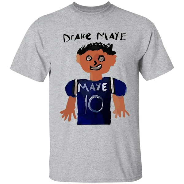 Drake Maye 10 New England Patriots Football Cartoon Shirt - Image 6