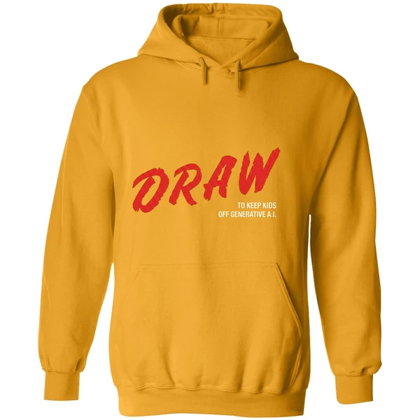 Draw To Keep Kids Off Generative Ai Hoodie