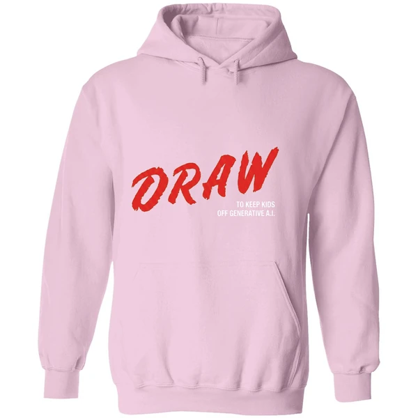 Draw To Keep Kids Off Generative Ai Hoodie - Image 5