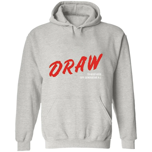 Draw To Keep Kids Off Generative Ai Hoodie - Image 9