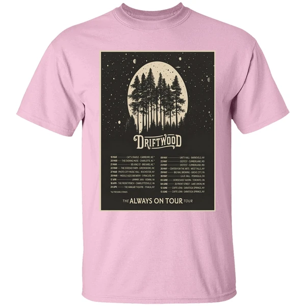 Driftwood 2026 The Always On Tour Poster Shirt - Image 2