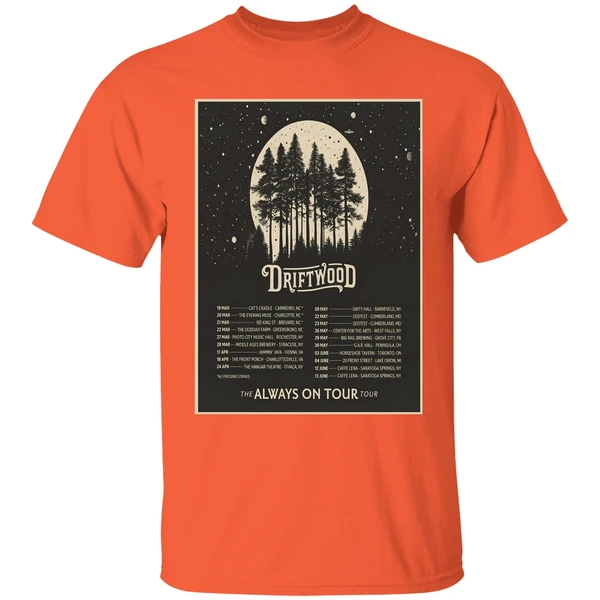 Driftwood 2026 The Always On Tour Poster Shirt - Image 3