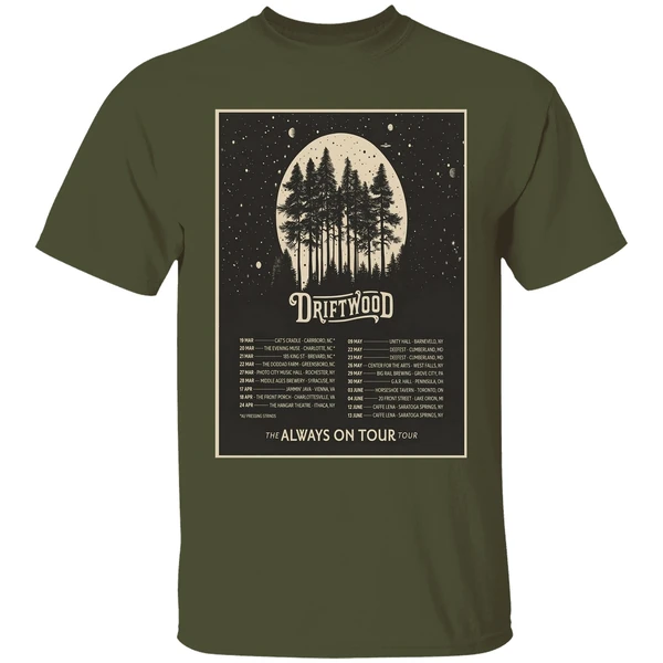 Driftwood 2026 The Always On Tour Poster Shirt - Image 9