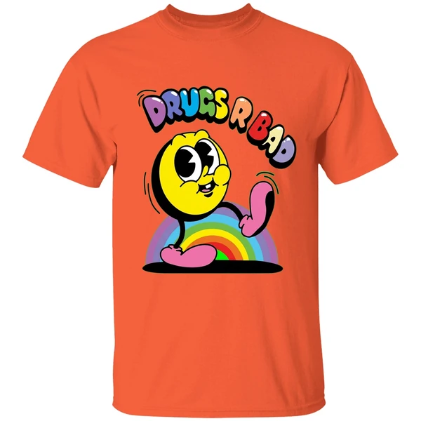 drugs r bad shirt orange