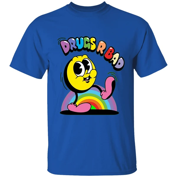 drugs r bad shirt royalblue