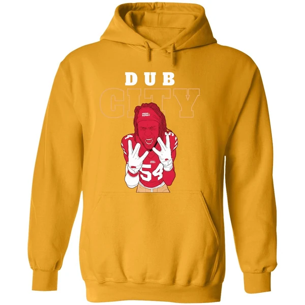 Dub City Fred Warner San Francisco 49ers Cartoon Hoodie