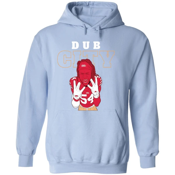 Dub City Fred Warner San Francisco 49ers Cartoon Hoodie - Image 4
