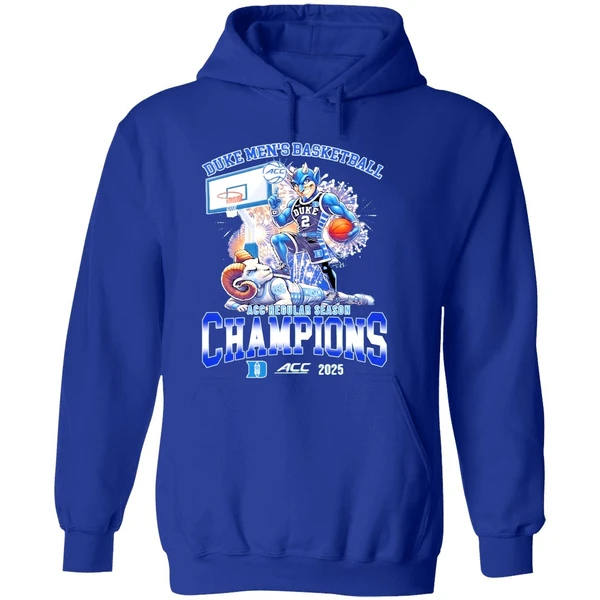 Duke Mens Basketball Acc Regular Season Champions 2025 Hoodie - Image 7