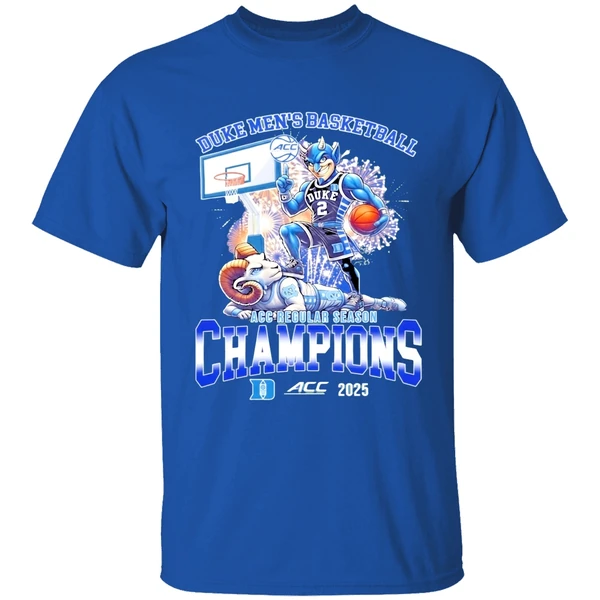 Duke Mens Basketball Acc Regular Season Champions 2025 Shirt - Image 8