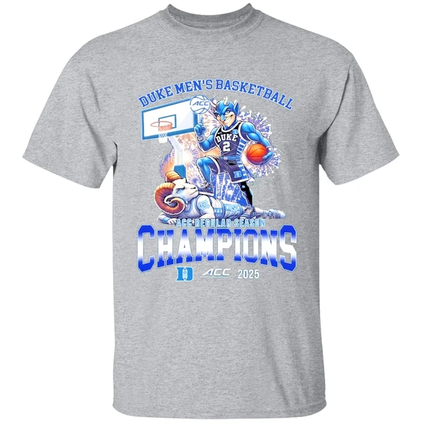 Duke Mens Basketball Acc Regular Season Champions 2025 Shirt - Image 9