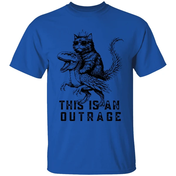 dungeon crawler carl this is an outrage shirt royalblue