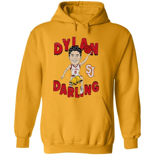 Dylan Darling St Johns Red Storm Caricature Hoodie