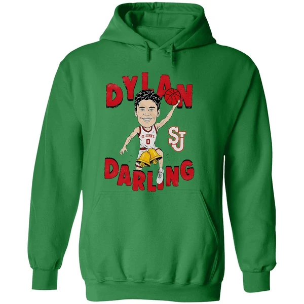 Dylan Darling St Johns Red Storm Caricature Hoodie - Image 2