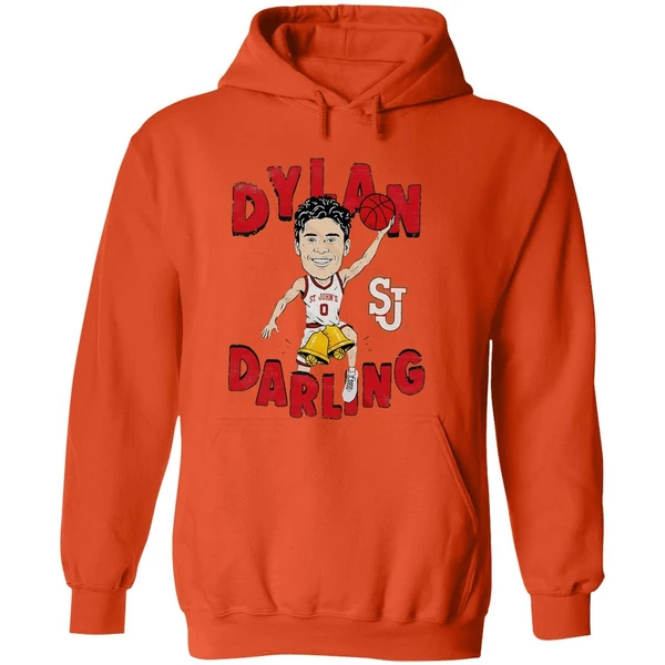 Dylan Darling St Johns Red Storm Caricature Hoodie - Image 6