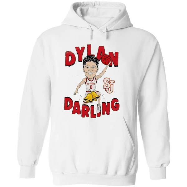 Dylan Darling St Johns Red Storm Caricature Hoodie - Image 8