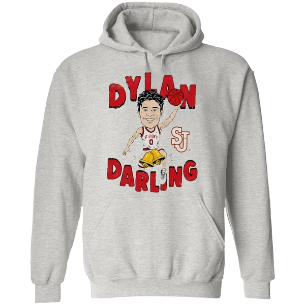 Dylan Darling St Johns Red Storm Caricature Hoodie - Image 9
