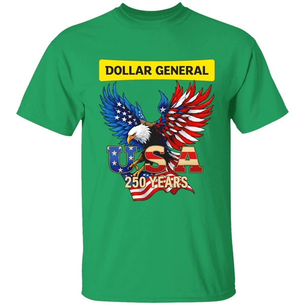 Eagle Dollar General 250 Years Of America Usa Flag Shirt - Image 2
