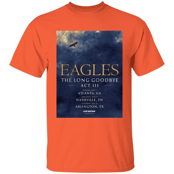 eagles the long goodbye act iii 2026 north american stadium tour shirt orange