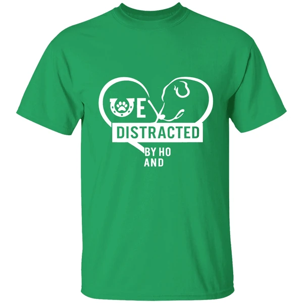 Easily Distracted Horses Dogs Shirt