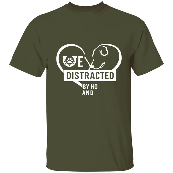 Easily Distracted Horses Dogs Shirt - Image 3