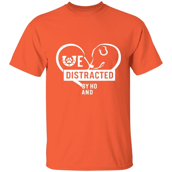 Easily Distracted Horses Dogs Shirt - Image 5