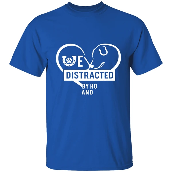 Easily Distracted Horses Dogs Shirt - Image 7