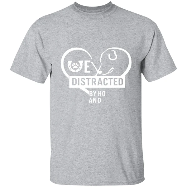 Easily Distracted Horses Dogs Shirt - Image 8