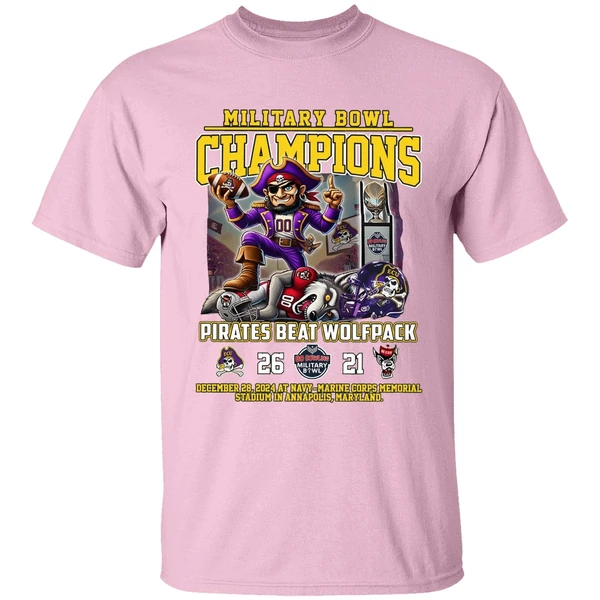 East Carolina Pirates Beat Wolfpack Military Bowl 2024 Champions Shirt East Carolina Pirates Beat Wolfpack Military Bowl 2024 Champions Shirt