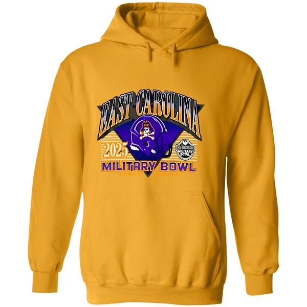 East Carolina Pirates Football Military Bowl 2025 Hoodie