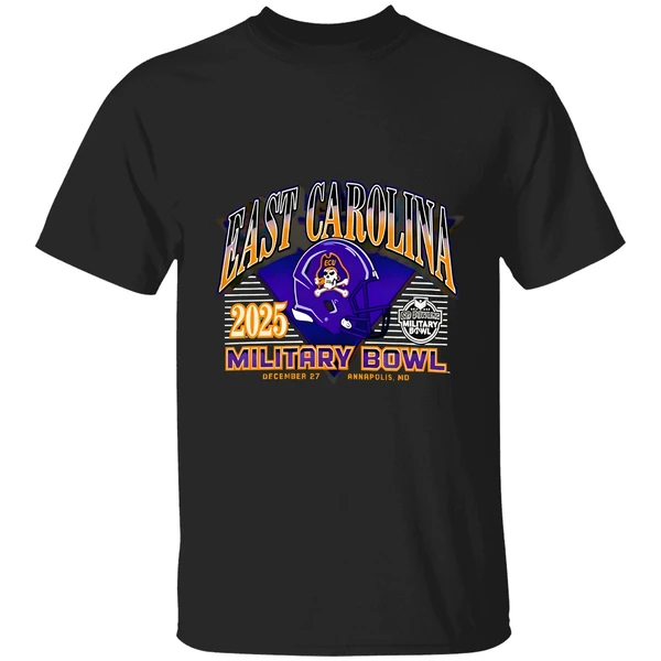 East Carolina Pirates Football Military Bowl 2025 Shirt