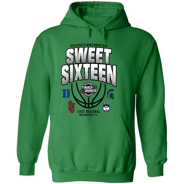 East Regional 2026 Ncaa Di Mens Basketball Sweet Sixteen Hoodie - Image 2